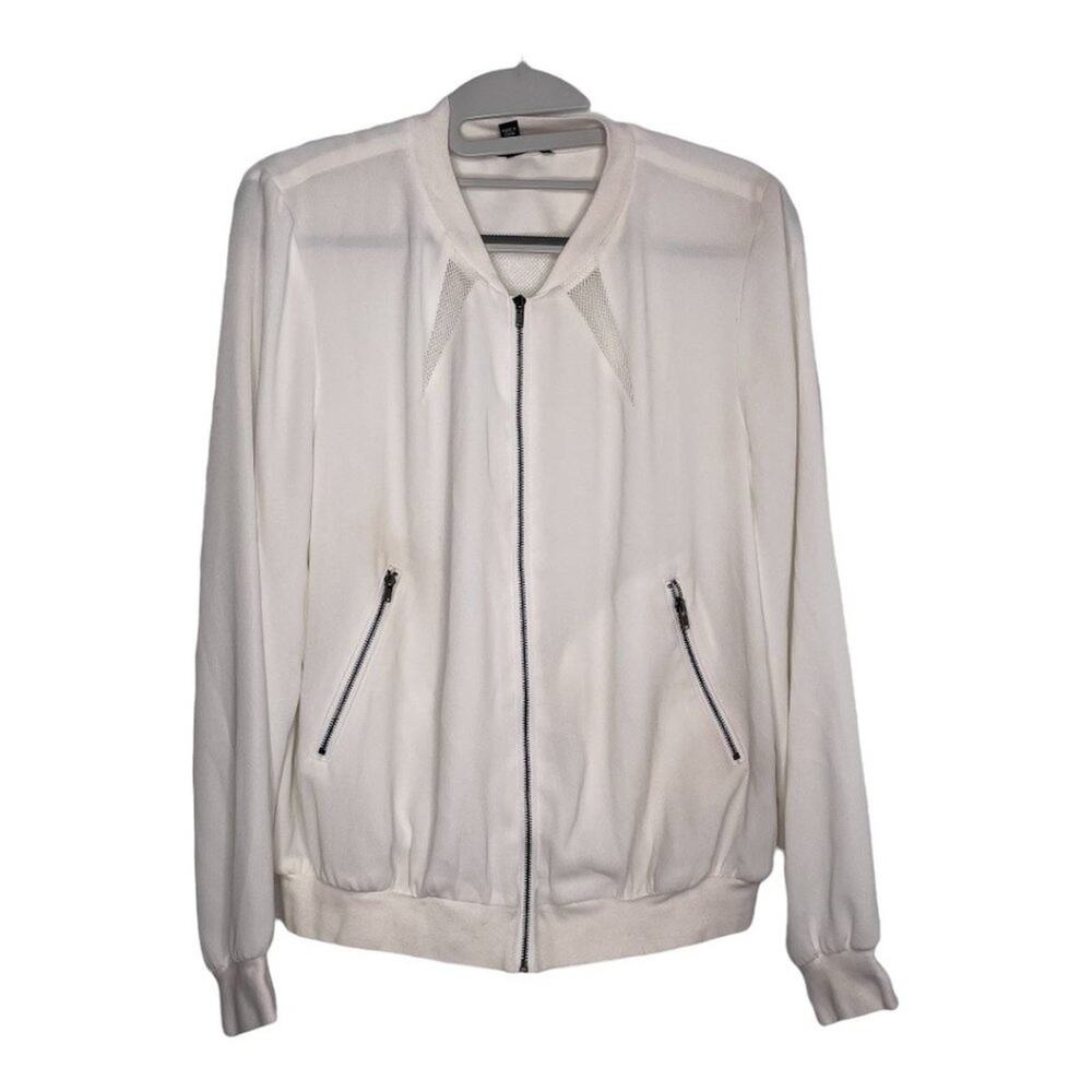 View by Walter Baker Womens Jacket Size XS White Long Sleeve Full Front Zip